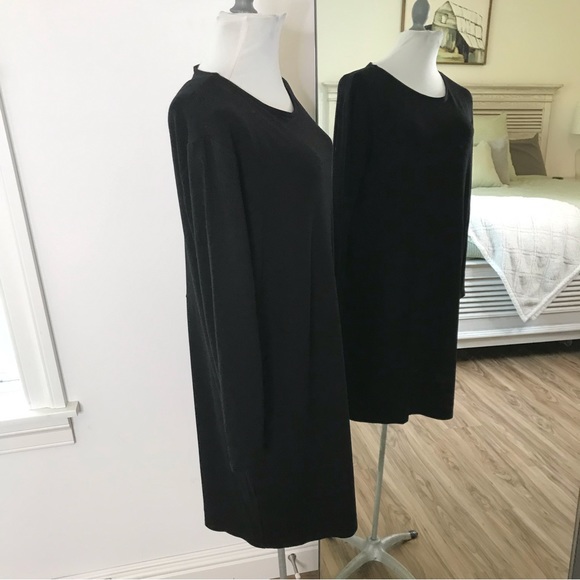 Eileen fisher black dress size small - Picture 4 of 8